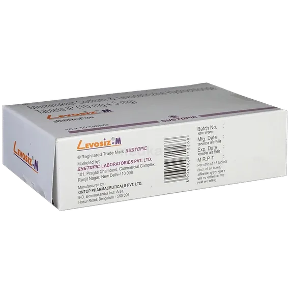 levosiz m tablet 15's